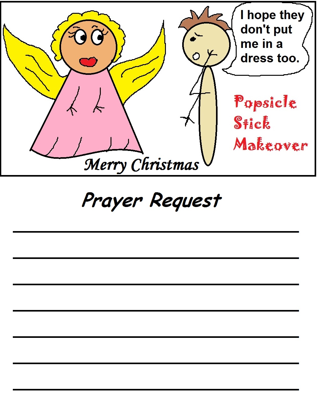 Christmas Prayer Request Printables